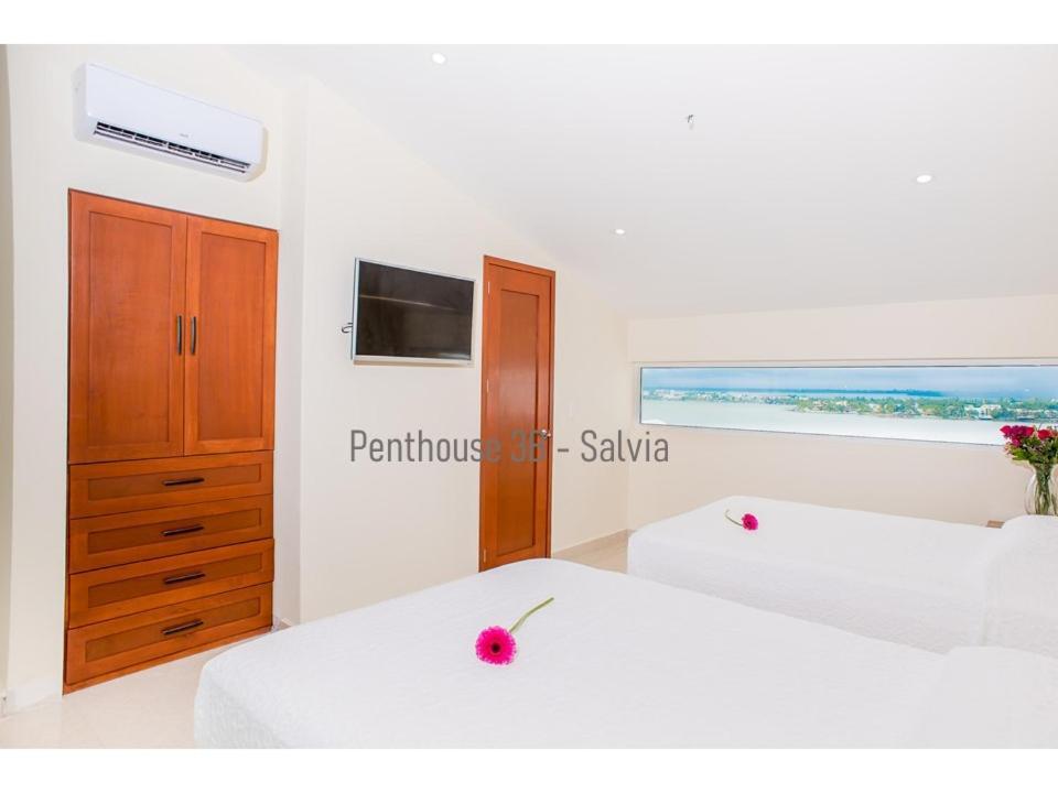 2 Story Oceanfront Penthouses On Cancun Beach! Exterior foto